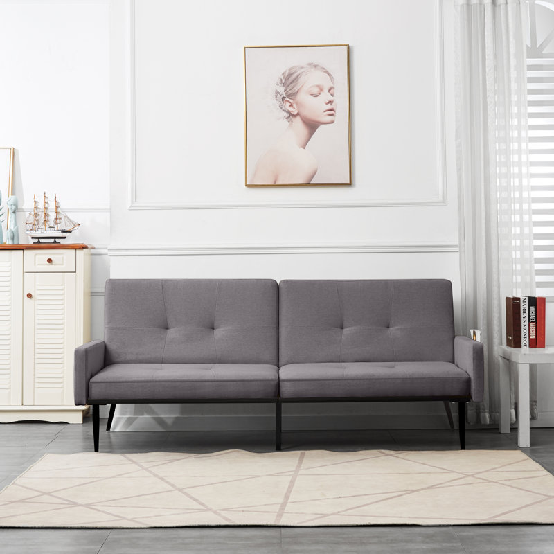 Hashtag Home Hewson 3Seater Clic Clac Sofa Bed & Reviews Wayfair.co.uk